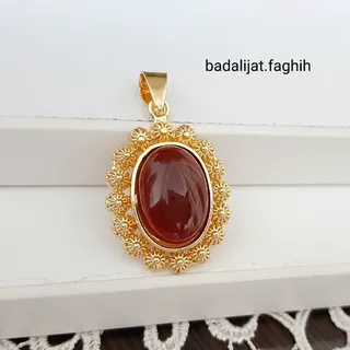 پلاک عقیق فوق العاده شیک جنس وارداتی بسیار با کیفیت و کاملا رنگ ثابت 