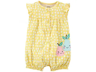 رامپر نوزاد و کودک دخترانه رنگ زرد طرح گلابی کارترز Carters