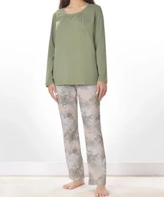 ست تيشرت آستين بلند و شلوار زنانه ناربن كد WS3951