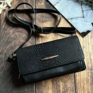 کیف دوشی زنانه سرخونه دار سنگی بابند بلند