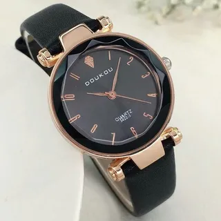 ساعت مچی زنانه بند چرم پاپیونی رنگی اولیجیا