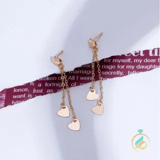 گوشواره میخی آویز قلب