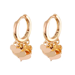گوشواره زنانه ژوپینگ مدل قلب کد AAC758