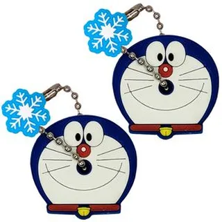 کاور کلید مدل Doraemon T04 به همراه آویز مجموعه 2 عددی