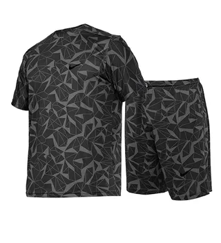 ست تیشرت و شلوارک مردانه سوزنی طرح دار Nike یقه گرد