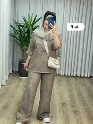 ست مانتو شلوار گازوییلی کد 2176