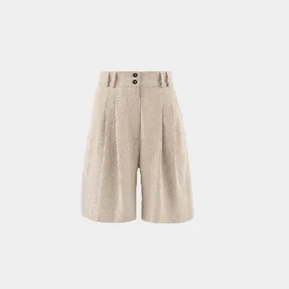 شلوارک زنانه لینن کرم Glow