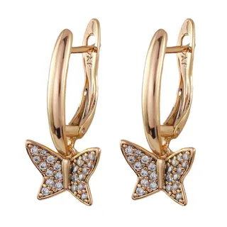 گوشواره زنانه ژوپینگ مدل پروانه کد AAC1072