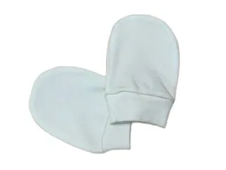 دستکش نوزادی رنگ شیری طرح ساده baby 4 life
