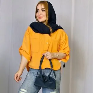 شومیز جلوبسته پوپلین ۷۶۹۰۰۴۶۱