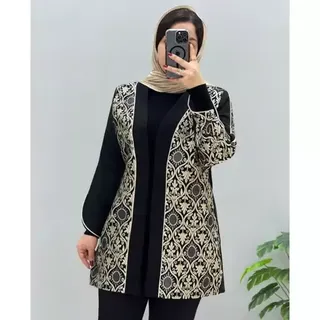 مانتومزونــی مازراتی وسوزندوزی طلایی، نقره ای باکیفیت 