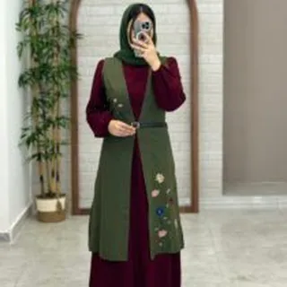 ست پریزاد زرشکی یشمی