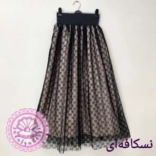 دامن زنانه گیپور گوچی بلند در رنگبندی متنوع(کد1317)
