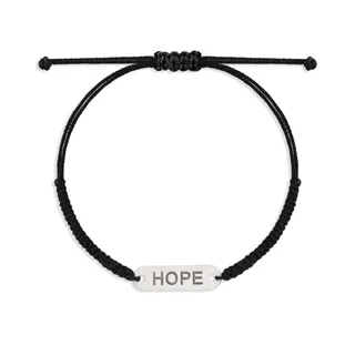 دستبند نقره HOPE ادور مردانه