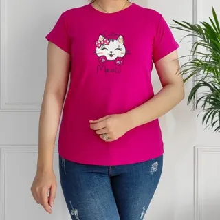 تیشرت زنانه طرح CuTe MeoW