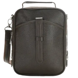 کیف دوشی مردانه چرم طبیعی مدل سانا کد 1201