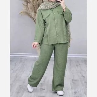 مانتوشلواردخترانه زنانه تابستانی خنک پریچهر