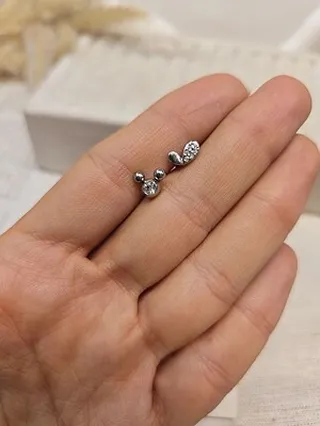 پیرسینگ گوش میکی موس و قلب