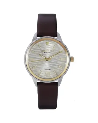 ساعت مچی زنانه عقربه ای کنت کول Kenneth Cole مدل MODERN CLASSIC-DIAMOND KCWLA0017702