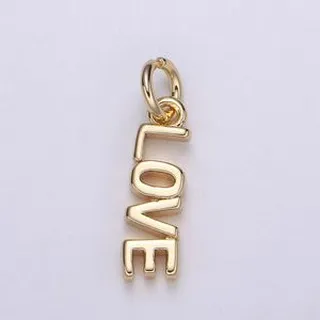 آویز گردنبند طلا 18 عیار زنانه قیراط طرح Love کد GH2762