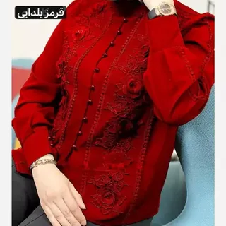 شومیز مجلسی زنانه گیپور جلودکمه شیکلند 