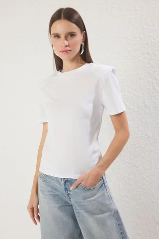 تی شرت آستین کوتاه زنانه ترندیول میلا