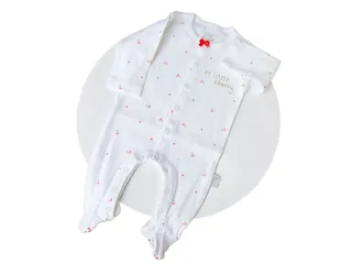 سرهمی جورابدار نوزادی دخترانه طرح گیلاس دانالو Danaloo