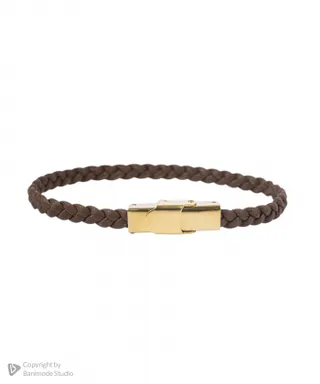 دستبند چرم طبیعی بیسراک Bisrak مدل LeatherBracelet-146At