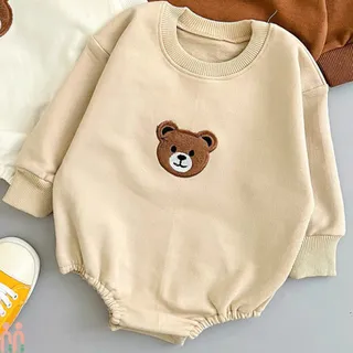 بادی نوزاد و بچه گانه نخی کرم نسکافه ای...