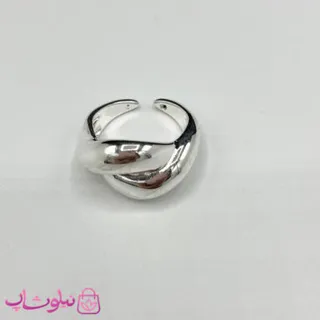 انگشتر زنانه طرح ساده آبکاری نقره کد 150