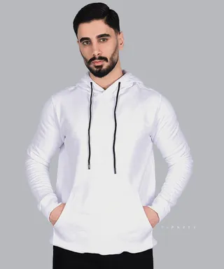 هودی سفید ساده برند تیپ نتی 3070