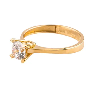 انگشتر طلا 18 عیار زنانه مدل 6006 سایز 56