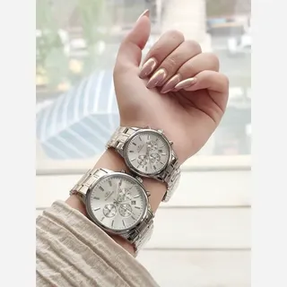 ست ساعت مردانه و زنانه الگانس سه موتورفعال کد137جدید