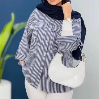 شومیز جیب صلیبی لنین راه راه