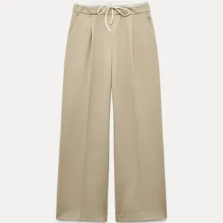 شلوار زنانه نیم بگ پیلی دار لایکی رجحانی ROJHANI2025