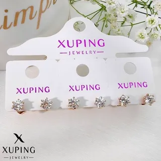 گوشواره ژوپینگ فوق العاده زیبا رنگ ثابت روکش طلا کد 51