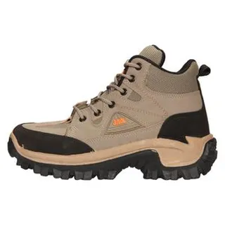 کفش کوهنوردی از جنس چرم مصنوعی و پارچه با زیره مقاوم در برابر سایش، آج‌دار، کاهش فشار وارده، ضد آب، مدل jax کد 8552