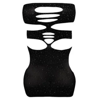 سرهمی فانتزی مشکی مدل نگین دار کد 4860-7143