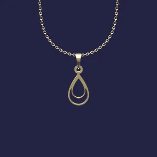 گردنبند طلا 18 عیار زنانه مدوپد مدل هندسی کد Z2-1-...