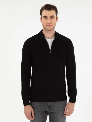 پلیور مردانه مشکی پیرکاردین