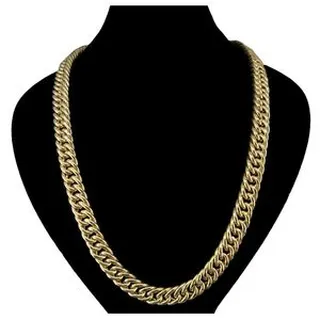 زنجیر کارتیه دوبل طلا 18 عیار مردانه دوست خوب مدل DK988