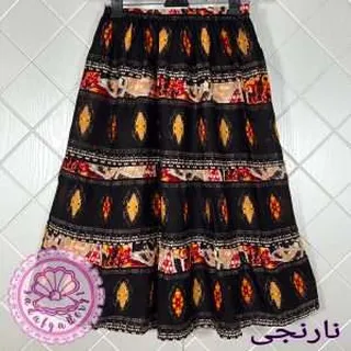 دامن نخی کوتاه ترنج در رنگبندی متنوع(کد1364)