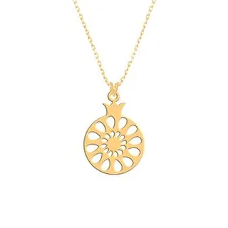 گردنبند طلا 18 عیار زنانه فرشته مدل انار WNLZ-000114