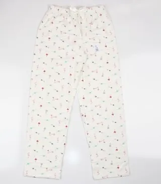 شلوار نخی و راحتی زنانه طرح دار کد 134206