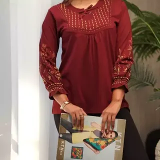بلوز زنانه بلوز آستین بلند زنانه جنس پنبه باکیفیت ارسال رایگان