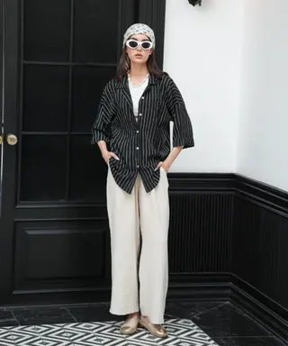 شومیز یقه دار A41551