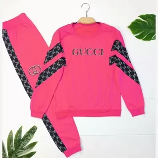  بلوز و شلوار دوخط GUCCI جنس  پنبه توکرکی 