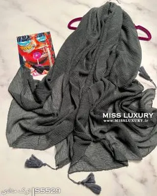 شال پلیسه نخ پنبه نوک مدادی S5529
