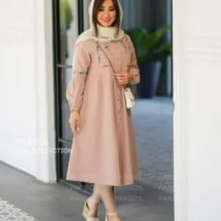 پیراهن شیلا صورتی کالباسی