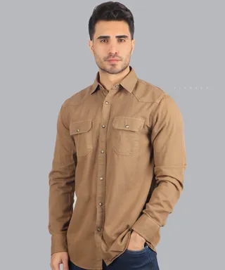 پیراهن مردانه کتان و ساده 5243